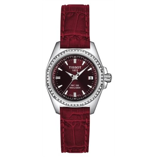 Tissot PRC 100 Quartz 29.7 Stainless Steel / Red / Strap
